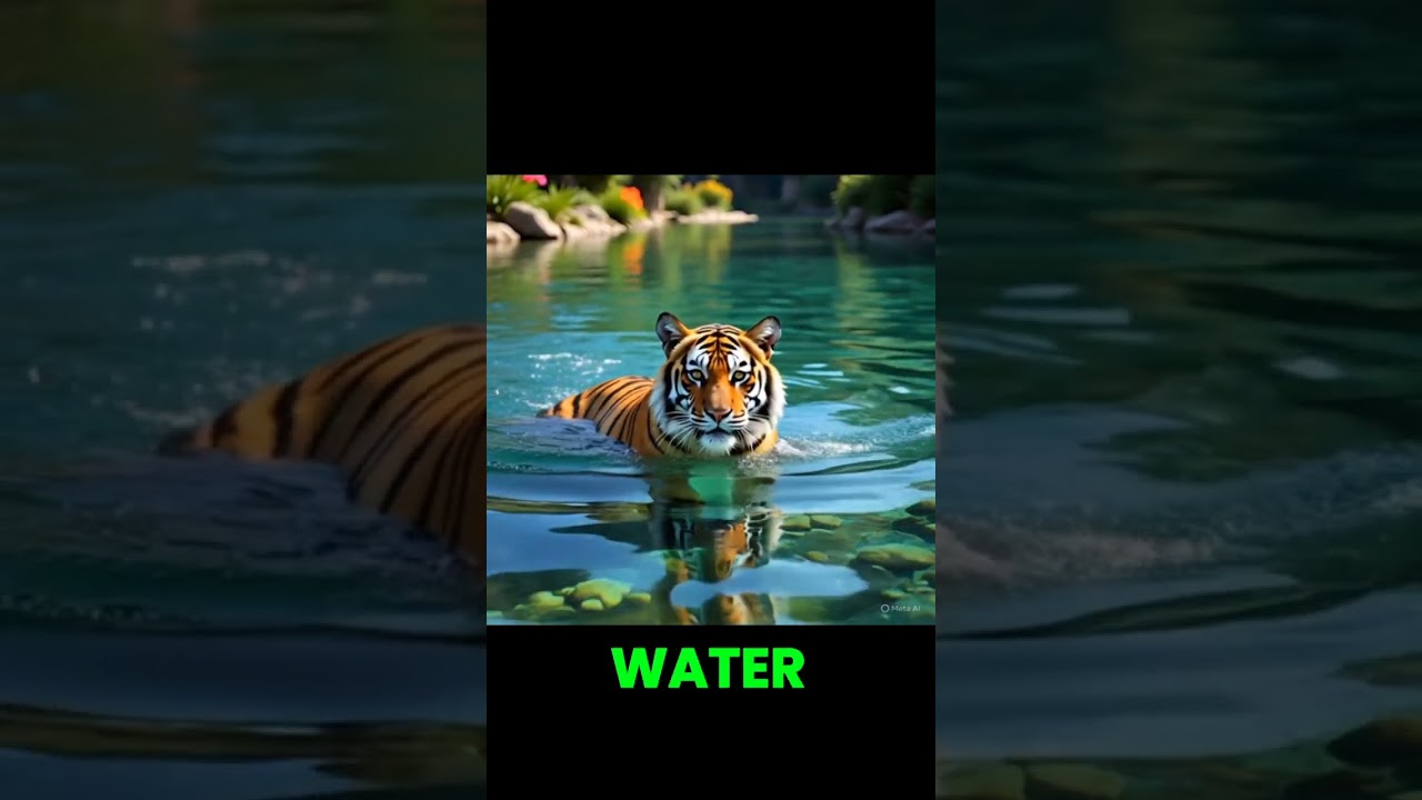 Tiger Bathing in the River |🐅🌊