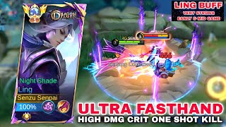 LING FASTHAND DESTROYS ENEMY - LING BUFF NEW PATCH MAKE LING SO STRONG IN EARLY & MID GAME • MLBB