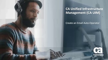 CA UIM Create an Email Auto-Operator