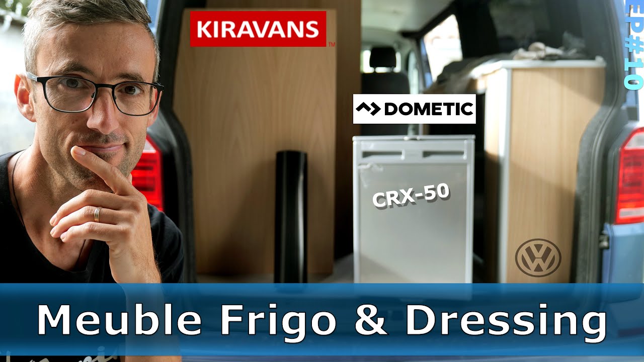 van aménagé Frigo Dometic CRX 50 et meuble dressing 