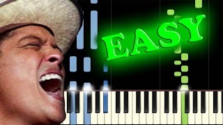 Video thumbnail of "BRUNO MARS - WHEN I WAS YOUR MAN - Easy Piano Tutorial"