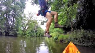 Climbing, swinging and kayaking July 2015