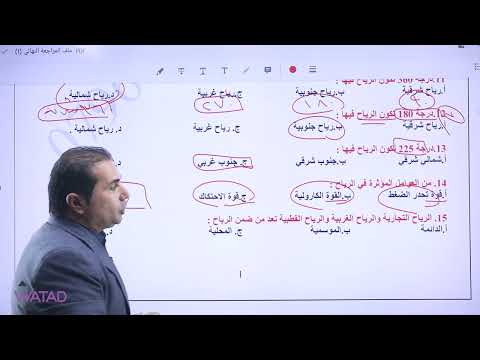 تـــوجــيهـي 2006 المراجعة النهائية لمادة الجغرافيا الفصل الأول مع الأستاذ طارق القاسم