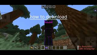 Minecraft cool gun mod for bedrock edition #mods 