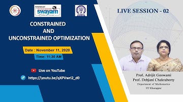 Live Session 2: Constrained and unconstrained optimization