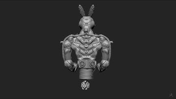 Modelling in Zbrush - Cyber Bunny