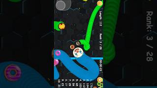 Worms zone game cacing 🐍  Superhero Spiderman 🐍 #gamecacing #wormszoneio #snakegame #shorts #1153