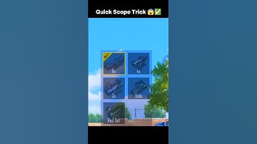 Quick Scope Trick 😱✅ #pubgmobile #tipsandtricks #pubgtips #antoniopubg