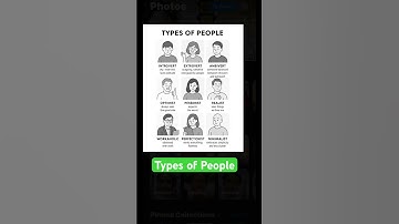 Types of People - introvert, extrovert, ambivert, optimist, pessimist, realist, workaholic, #people