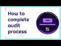 PMP in Easy Way Lesson 61: How to Complete Audit Process