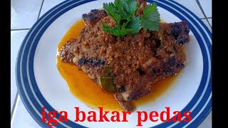 resep iga bakar/panggang pedas ala mamak eka
