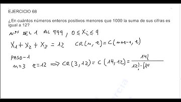 VARIACIONES, PERMUTACIONES Y COMBINACIONES (56), COMBINATORIA, EJERCICIO 68