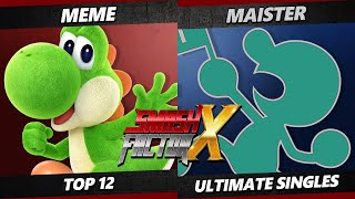 Smash Factor X - Meme (Yoshi) Vs. Maister (Game & Watch) Smash Ultimate - SSBU