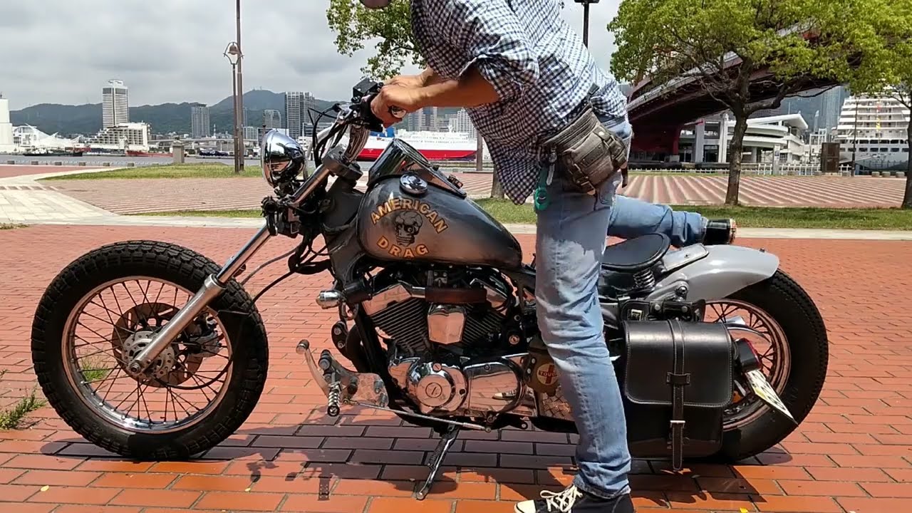 ビラーゴ250、身長175㎝の人が乗りやすいポジションを目指す