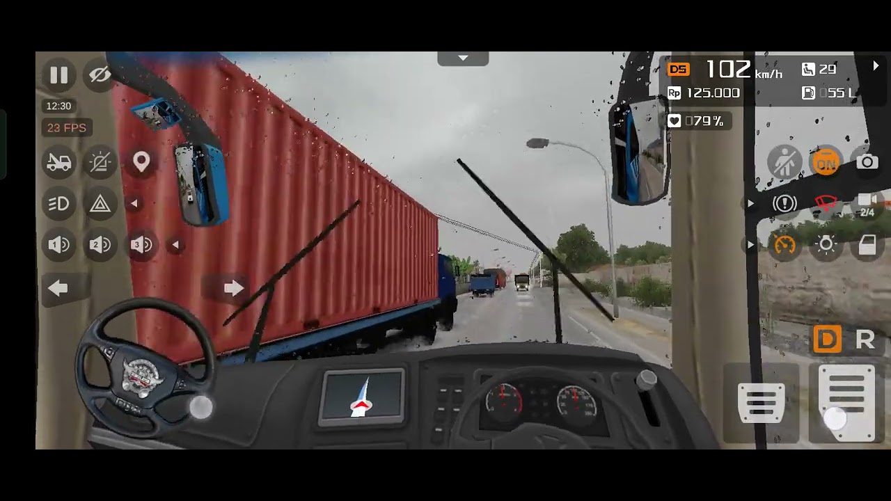 3D bus driving game indonashiya