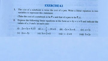 Class 9th maths l Exercise 4.1 l Chapter 4 l Linear equation in one variable l Ncert l Solution