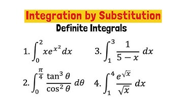 Integration by Substitution: How? Definite Integral Examples | (Ali BA)