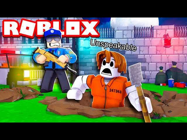 Getting Caught Escaping Roblox Prison Youtube - unspeakable playing roblox jailbreak