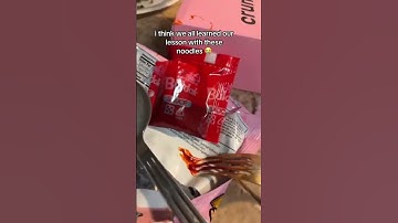 i think we all learned our lesson with these noodles