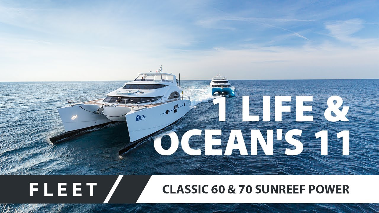 Power Catamarans 60 Sunreef Power Ocean`s 11 and 70 Sunreef Power 1 Life together in Cannes