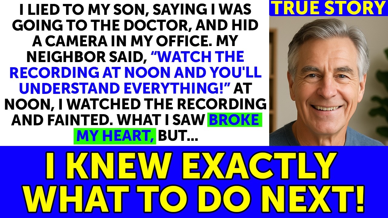 I Lied To My Son That I Was Going To The Doctor And Hid The Camera In My Office.