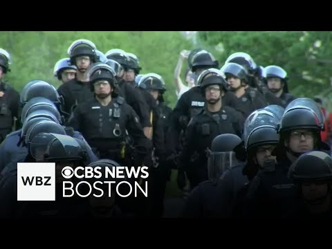 UMass Amherst police arrest 130 protesters who refused to take down tent encampment