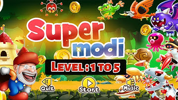 Super Modi | Level 1 to 5 | Indian Prime Minister | gameplay Walkthrough | (Android) (No Commentary)