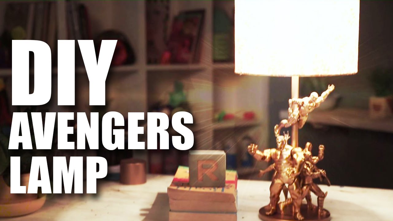 How to make a DIY Avengers Lamp - YouTube