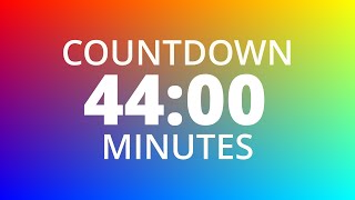 44' min TIMER - 44 minutes COUNTDOWN