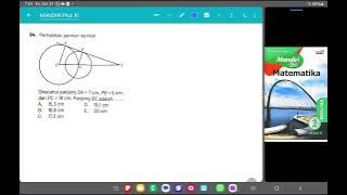 94 Look at the following image. The length of OA = 7 cm, PB = 5 cm, and PC = 18 cm. The length of...