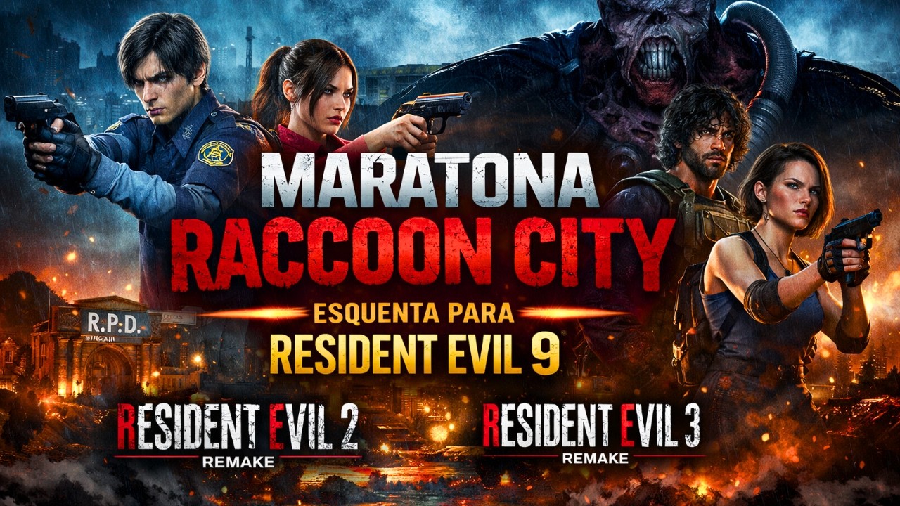 RESIDENT EVIL 2 + 3 REMAKE AO VIVO 🔥 ESQUENTA PARA RE9