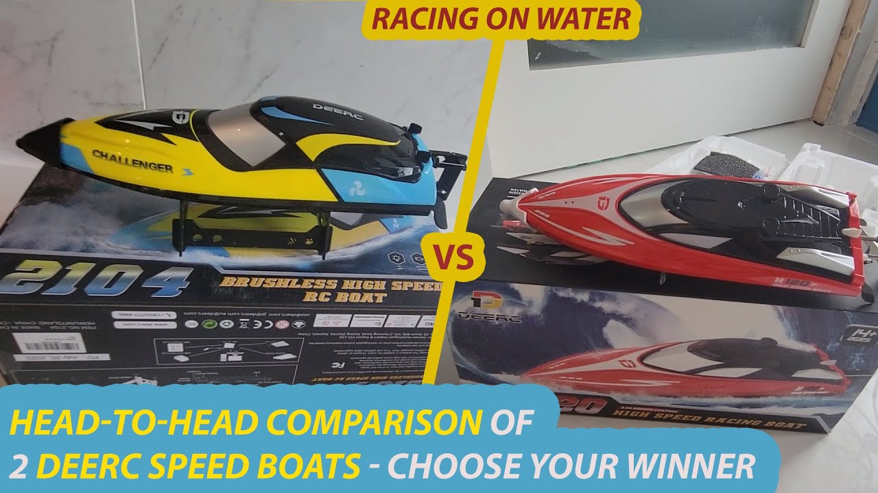 2 Fast RC Boats under $100 Review - Deerc 2104 Rc Boat vs DEERC H120 ...