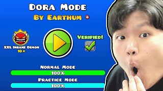 DORA MODE 100% VERIFIED❤️ [XXL DEMON] by Earthum and more | Geometry Dash