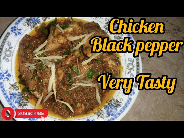 black pepper chicken||کالی مرچ چکن بناۓ||by food with Sumaira class=