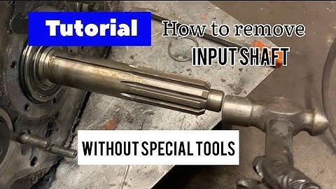 How to remove input shaft from a 13 speed transmission without using special tools