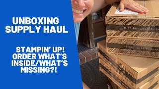 Unboxing my 2nd & 3rd Stampin’ Up! Supply Orders.