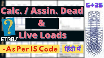 ETabs Tutorial Day 9: - Assigning Dead & Live Loads- || Design G+25