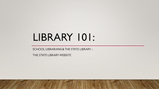 Celebrity Library 101: School Librarians and the NDSL Website Profile