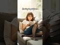 Lounging reading in pantyhose nylons stockings tights hosiery legs feet toes girl model