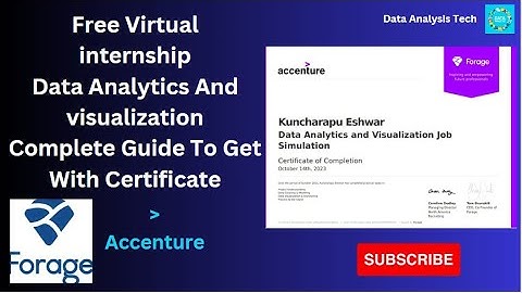 Free Virtual Internship  l Data Analytics And Visualization l Accenture
