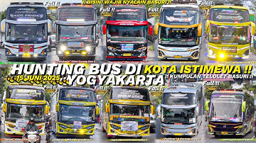 HEBOH‼️KUMPULAN BUS TELOLET TERBARU DI JOGJA 🤩💃 BANYAK ARTIS BUS!! FULL BASURI CORONG ATAS🥳🤯