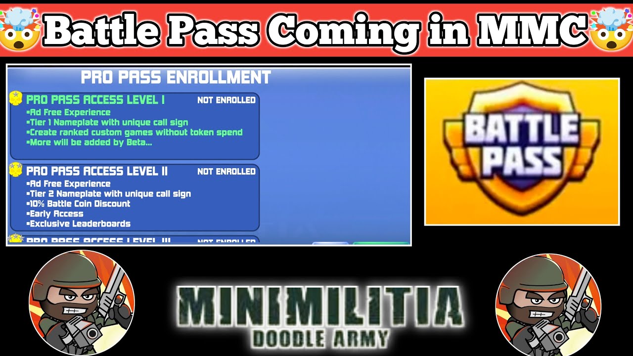 Battle Pass Coming In Mini Militia Classic | Mini Militia - YouTube