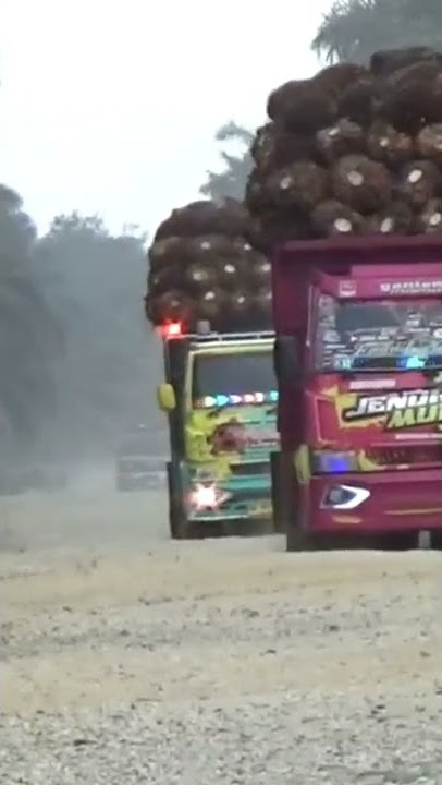 truk sawit muatan overload lewati jln hancul#antobolo#jendralmuda#truksawit