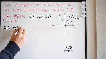 Find the Equation of the Lines that are Tangent to the Curve that Pass Through the Point