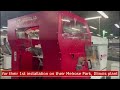 Saroglia diecutting and foiling machine produced by apr solutions