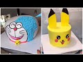 Làm bánh kem PIKACHU - DOREAMON đơn giản - How make a pikachu cake - doreamon cake - DIEULINHCAKE