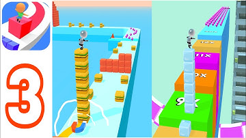 Cube Surfer - Gameplay Walkthrough Part 3 Levels 53-71 (iOS, Android)