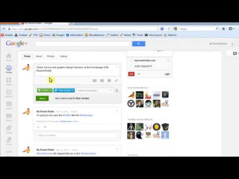 Google+ Posting a Link to Your Website