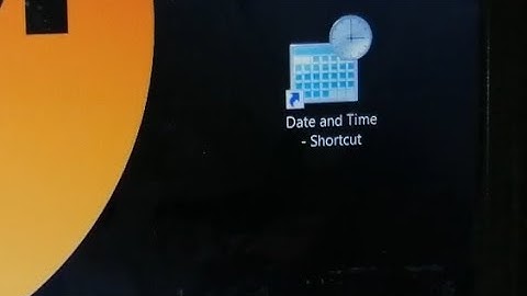 how to create date and time shortcut on desktop in laptop