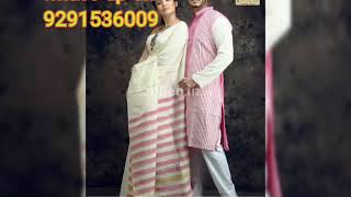 Kolkatta special couple combo pure khadi sarees!!!  What's up on 9291536009 screenshot 5